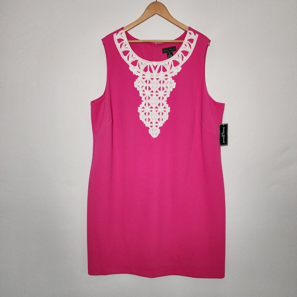 Jessica Howard Pink Sleeveless Sheath Dress Size 22 W NWT